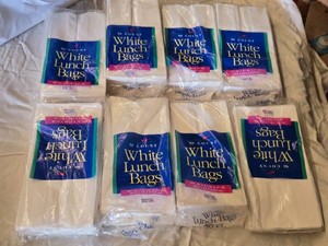 White Lunch Bags Lot
