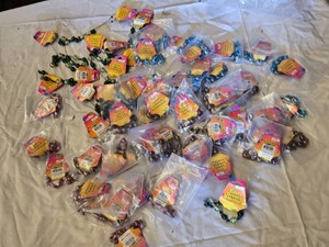 Lot of Glass Beaded Bracelets in Various Colors - Some the elastic has given way