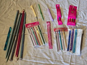 Lot of Knitting Needles and Crochet Hooks