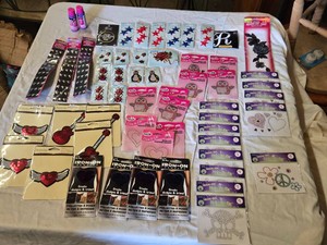 Iron-On and Sew-On Patch Collection Featuring Hearts, Penguins, Stars, Guitars, and More