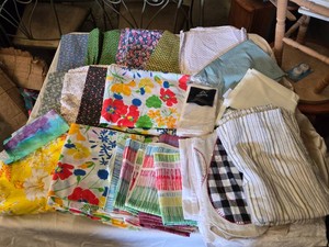 Lot of Miscellaneous Fabrics and Textiles