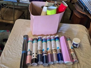 Cricut Craft Supplies Including Premium Vinyl Rolls