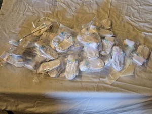 Lot of Baby Socks with Lace Trim