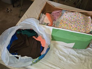 Assorted Fabric Quilting Squares