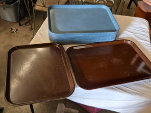 Lot of Food Service Cafeteria Trays - great for beading and small craft work