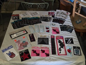 Assorted Iron-on Appliques with Designs and Text