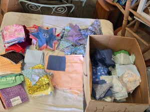 Assorted Fabric Sqaures for Quilting and Crafting