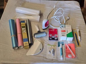 Cricut Crafting Supplies Bundle including Cricut Joy Infusible Ink, Cricut EasyPress Mini, and Other Craft Supplies