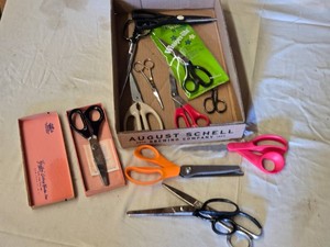 Lot of Assorted Scissors and Shears Including Griffon Cutlery Works and Wissper-lite Set