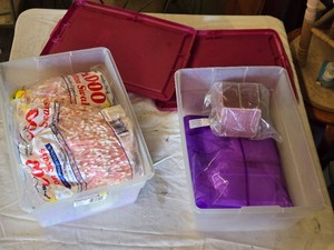 Huge Lot of Cotton Swabs and Q Tips Box Craft Parts