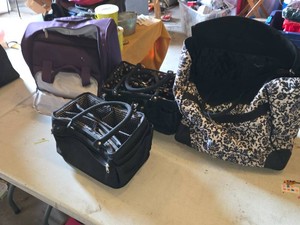 Lot of Bags and Totes Including Rolling Duffel Bags and Carry-On Bags