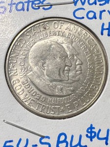 1954 US WASHINGTON-CARVER HALF DOLLAR BU