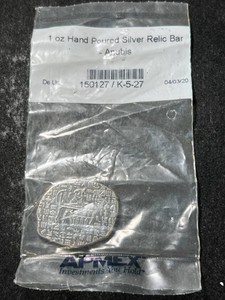 1 TROY OZ .999 FINE SILVER HAND POURED RELIC BAR