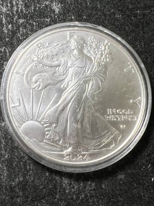 2024 AMERICAN SILVER EAGLE 1 TROY OZ .999 FINE SILVER IN AIRTITE