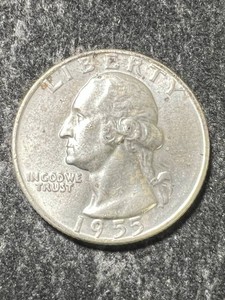 1955-D US WASHINGTON QUARTER