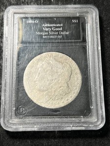 1884-O US MORGAN SILVER DOLLAR SLABBED VG