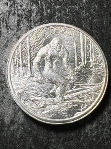 2 TROY OZ .999 FINE SILVER BIGFOOT ROUND