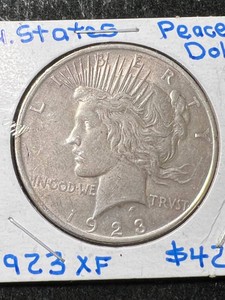 1923 US PEACE SILVER DOLLAR