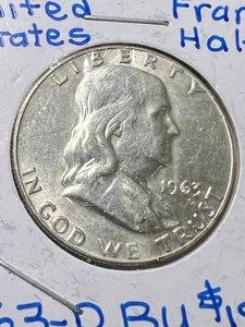 1963-D US FRANKLIN HALF DOLLAR BU