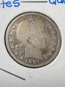 1897 US BARBER QUARTER