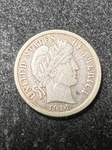 1914-D US BARBER DIME