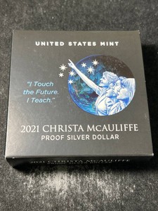 2021 CHRISTA MCAULIFFE US PROOF SILVER DOLLAR