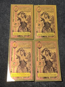 4 IDAHO GOLD BACKS 14000TH TROY OZ 24K GOLD EACH