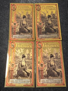 4 ARIZONA GOLD BACKS 12000TH TROY OZ 24K GOLD EACH