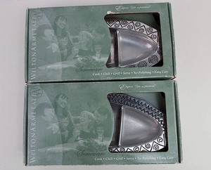 Divided Serving Trays - Wilton Armetale Reggae #820561 (Lot of 2)