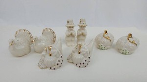 6B - Salt & Pepper Shakers - Lenox Thanksgiving Gem Set (Lot of 8)