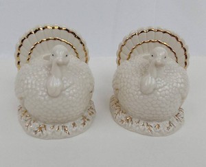 6B - Turkey Taper Holders - Lenox Set of 2 SKU 02777
