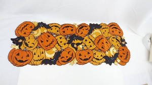 6B - Halloween Table Runners - Celebrate Together Pumpkin Print (Lot of 4)