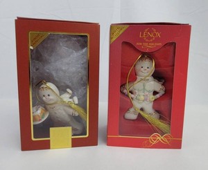 Christmas Ornaments - Lenox Porcelain Figurines (Lot of 2)