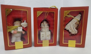 Christmas Ornaments - Lenox 2000 Annual Porcelain (Lot of 3)