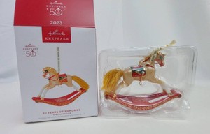 Christmas Ornament - Hallmark Keepsake 50 Years of Memories Rocking Horse 2023