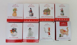 Christmas Tree Ornaments - Hallmark Keepsake Collection (Lot of 8)