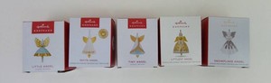 Christmas Tree Ornaments - Hallmark Keepsake Angel Assortment (Lot of 5)
