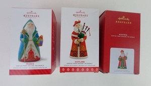 Christmas Ornaments - Hallmark Keepsake Santa Set (Lot of 3)