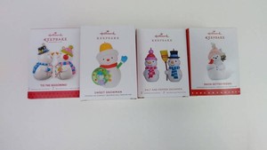 Christmas Ornaments - Hallmark Keepsake Snowmen Mixed Lot (Lot of 6)