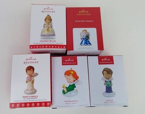 Christmas Ornaments - Hallmark Keepsake Angels Mixed Lot (Lot of 5)