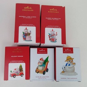 Christmas Ornaments - Hallmark Keepsake Mixed Lot (Lot of 5)