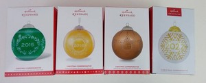 Christmas Ornaments - Hallmark Keepsake Commemorative (Lot of 4)