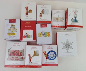 Christmas Ornaments - Hallmark Keepsake Mixed Lot of 11