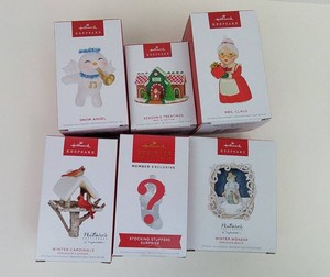 Christmas Ornaments - Hallmark Keepsake Assorted Designs (Lot of 6)