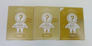 Christmas Ornaments - Hallmark Keepsake Mystery Frosty (Lot of 3)