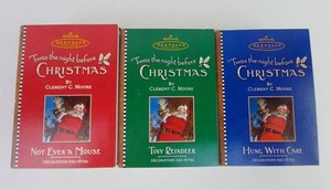 Christmas Ornaments - Hallmark Keepsake Twas the Night Before Christmas (Lot of 3)