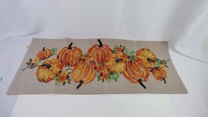 Fall Table Runner - Pumpkin Harvest Floral Design
