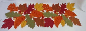 Table Runners - Autumn Leaf Fall Decor (Lot of 7)
