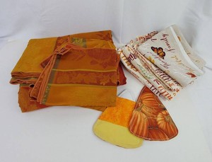 Fall Table Linens - Thanksgiving Mixed Lot