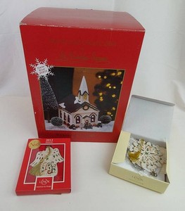 Christmas Ornaments - St Nicholas Square & Lenox Mixed Lot, 3pc